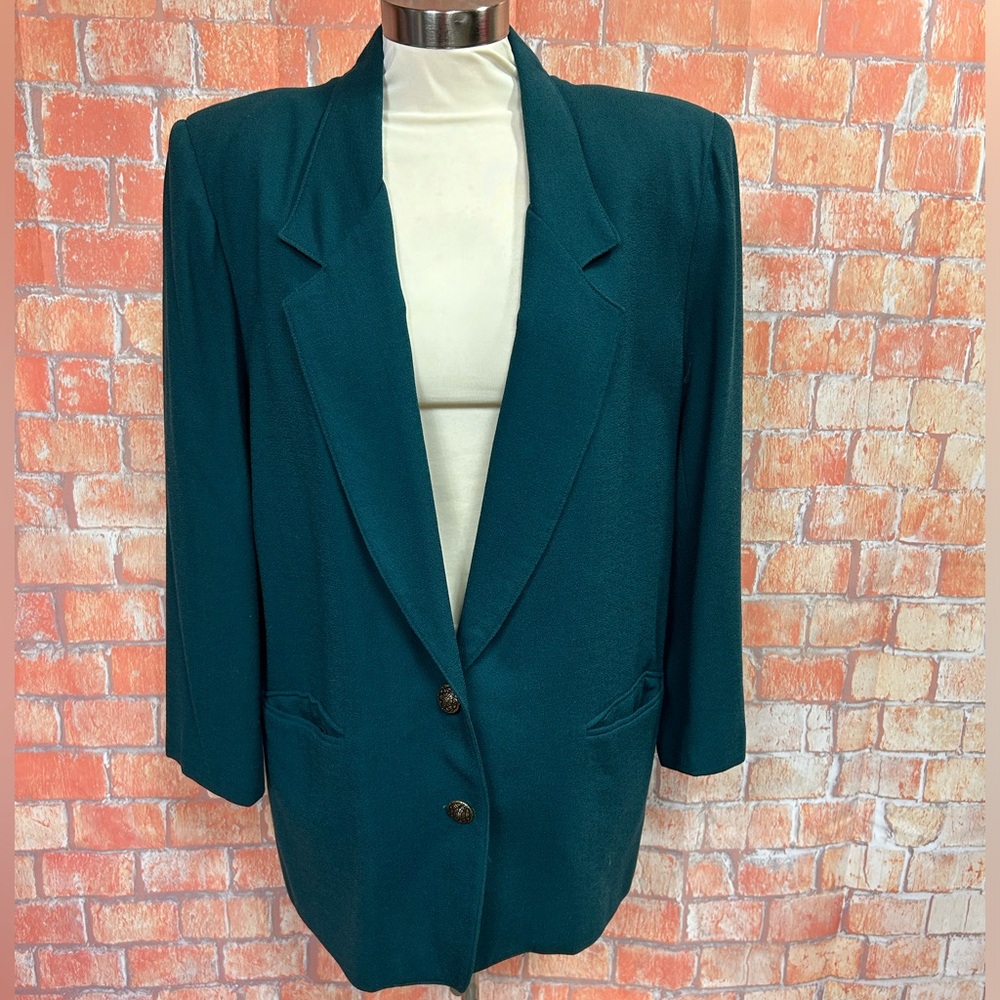 Alfred Dunner Vintage Plus Size Wool Blazer
